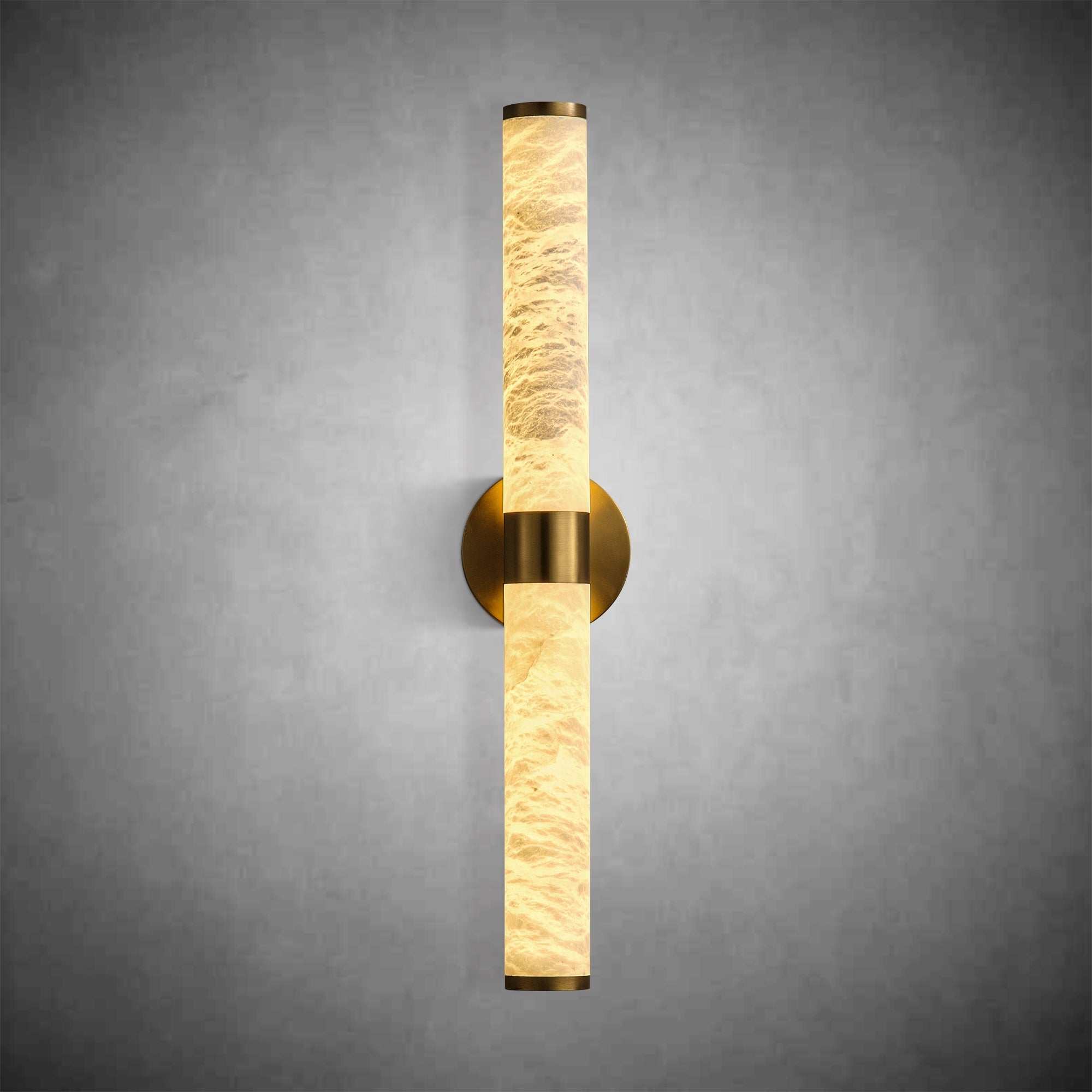 OSRoyce Alabaster Wall Sconce – Gold Marble, Dimmable LED