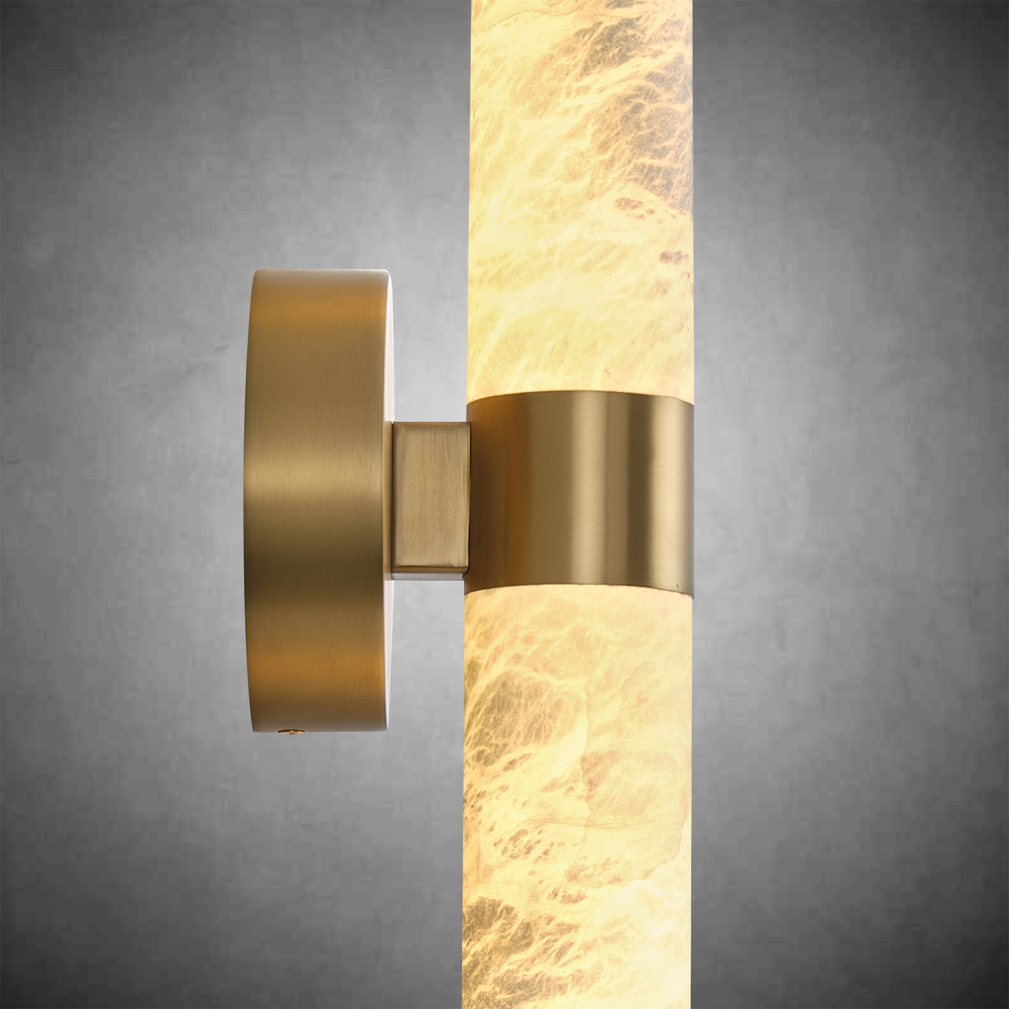 Alabaster Wall Sconces, 24" Brass Wall Sconce
