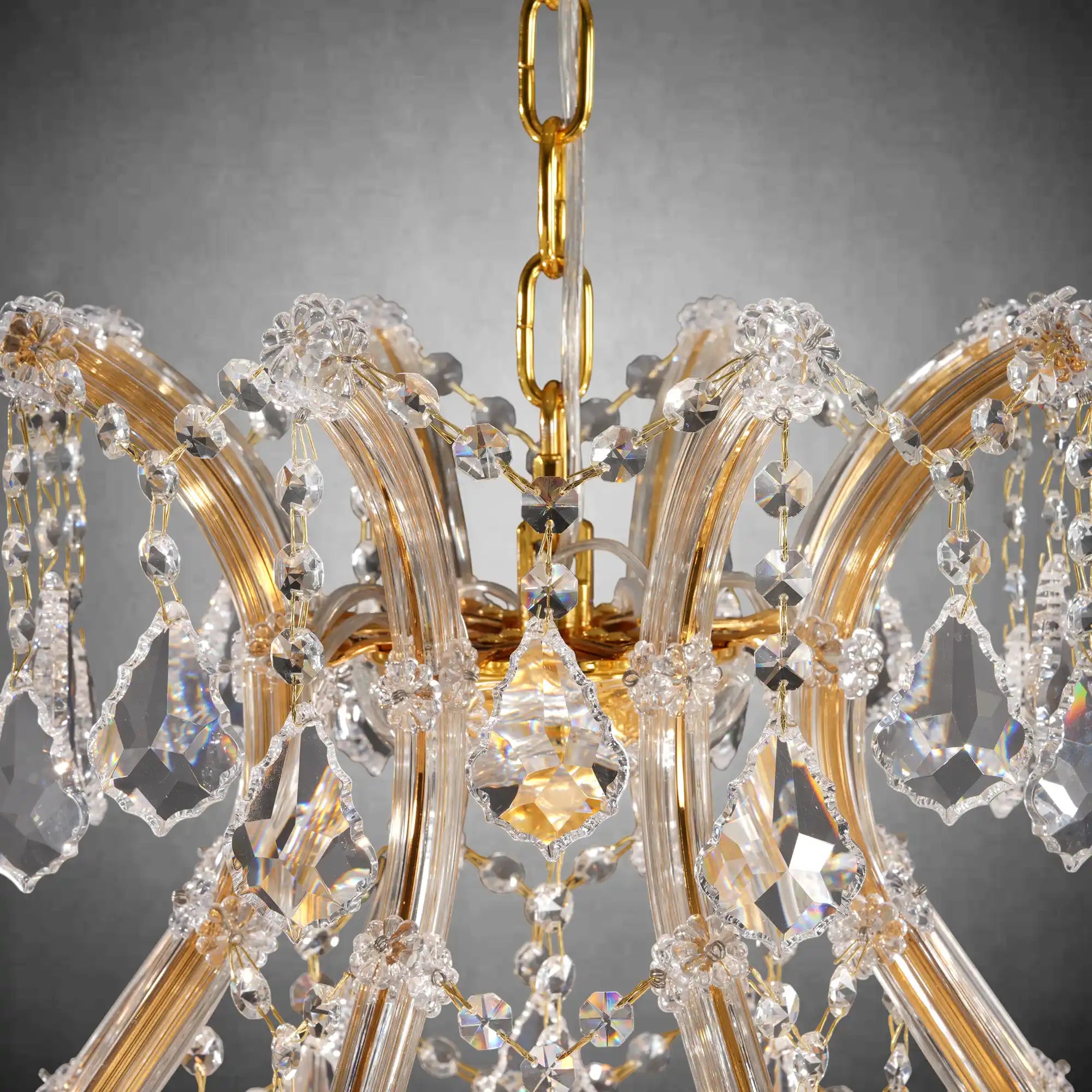 Modern Grand K9 Crystal Chandelier 24/12 Lights Hanging Fixture for High Ceilings