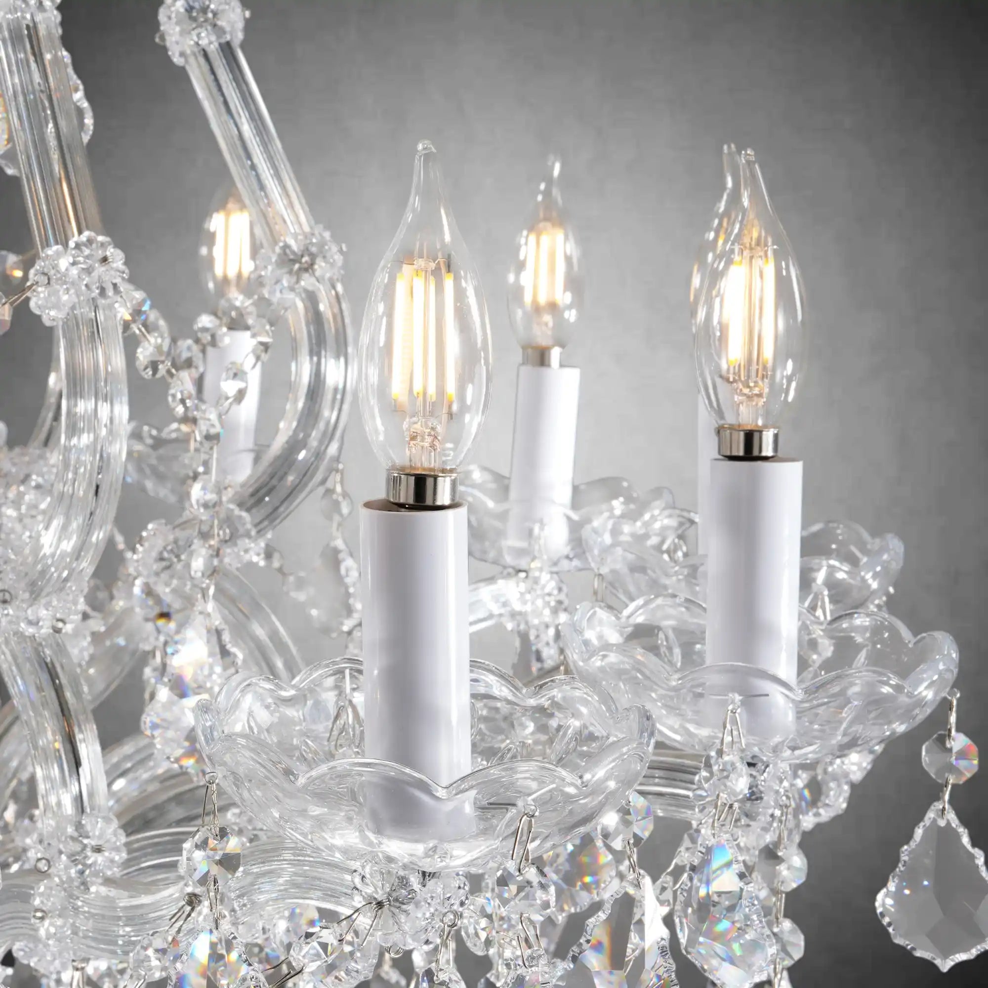 Modern Grand K9 Crystal Chandelier 24/12 Lights Hanging Fixture for High Ceilings