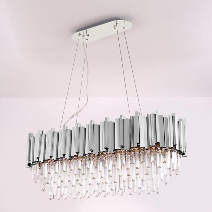 Enoch Crystal Dining Room Chandelier Chorme