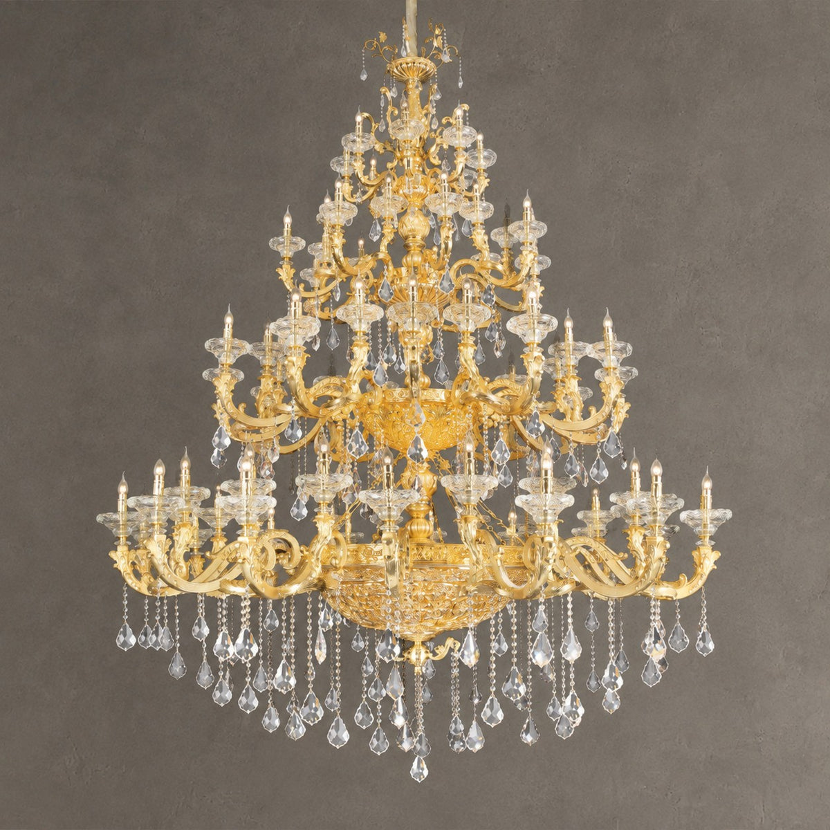 Versailles Imperial Grand Brass Crystal Chandelier for Palace/Mansion