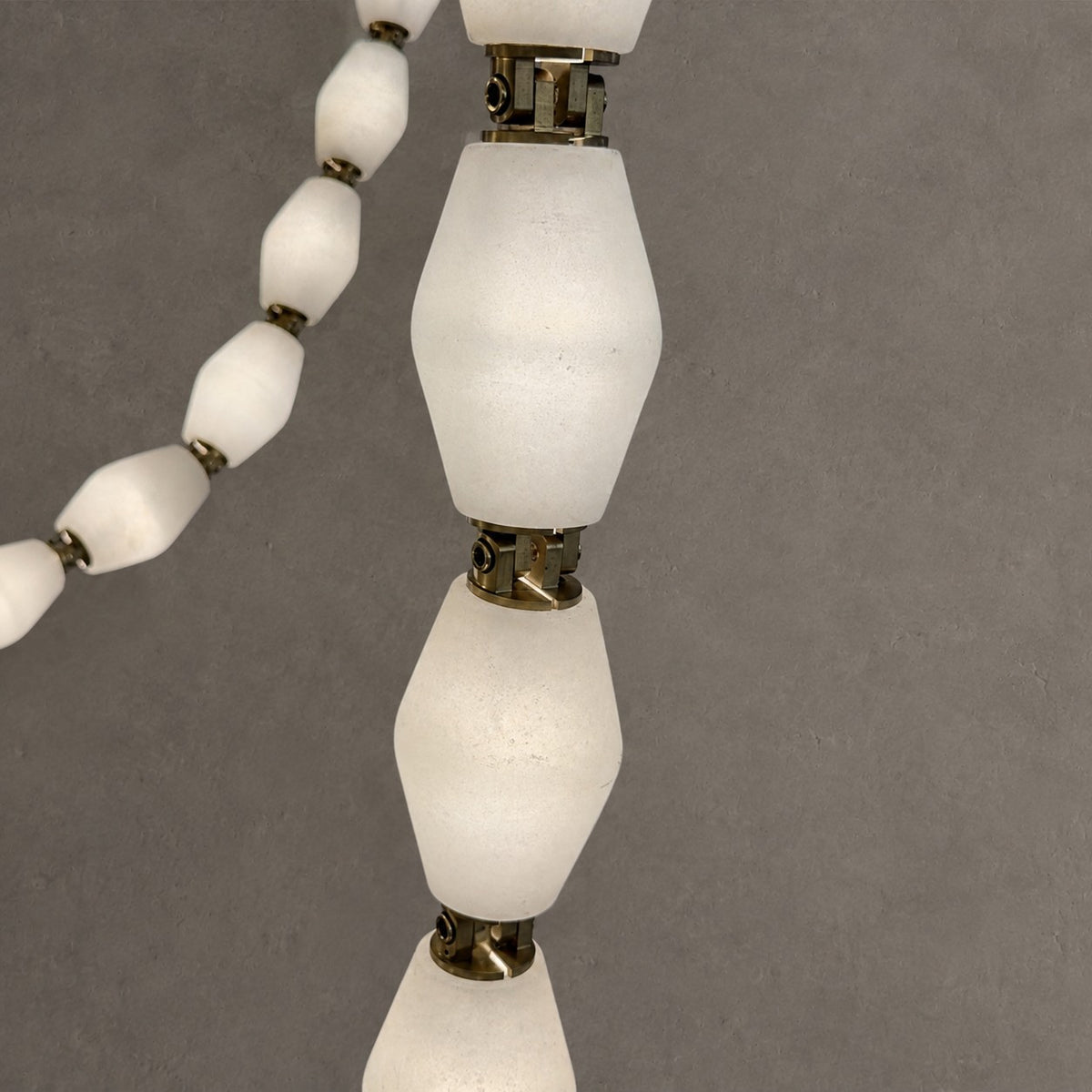 Modern Necklace Alabaster Cluster Chandelier