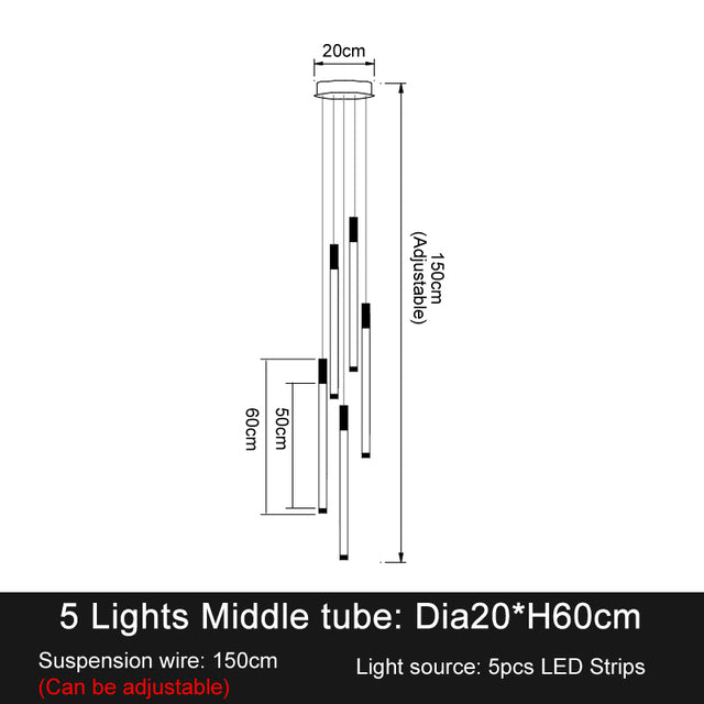 La Barra Staircase Foyer Chandelier