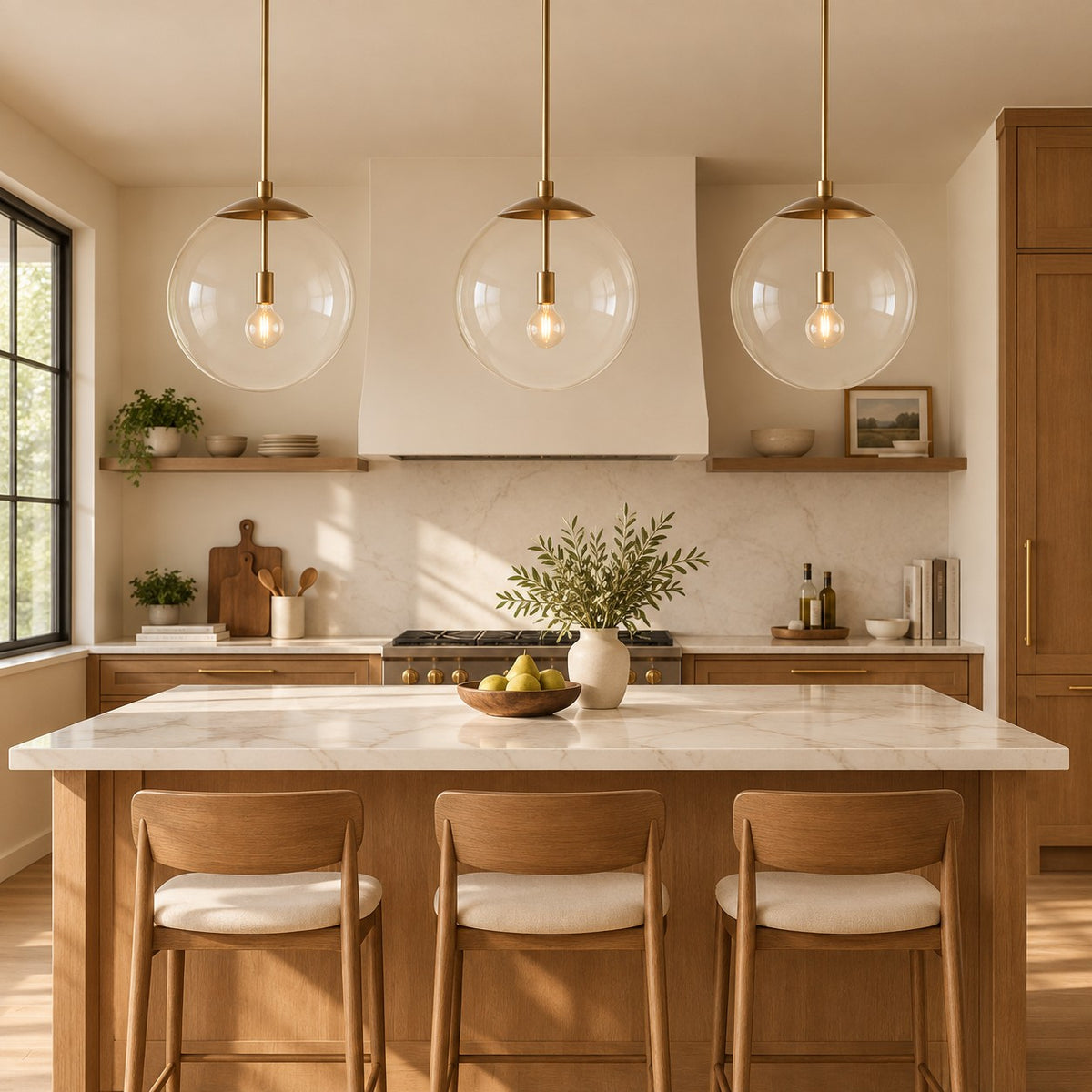 Westvane XL Globe Pendant with Rod