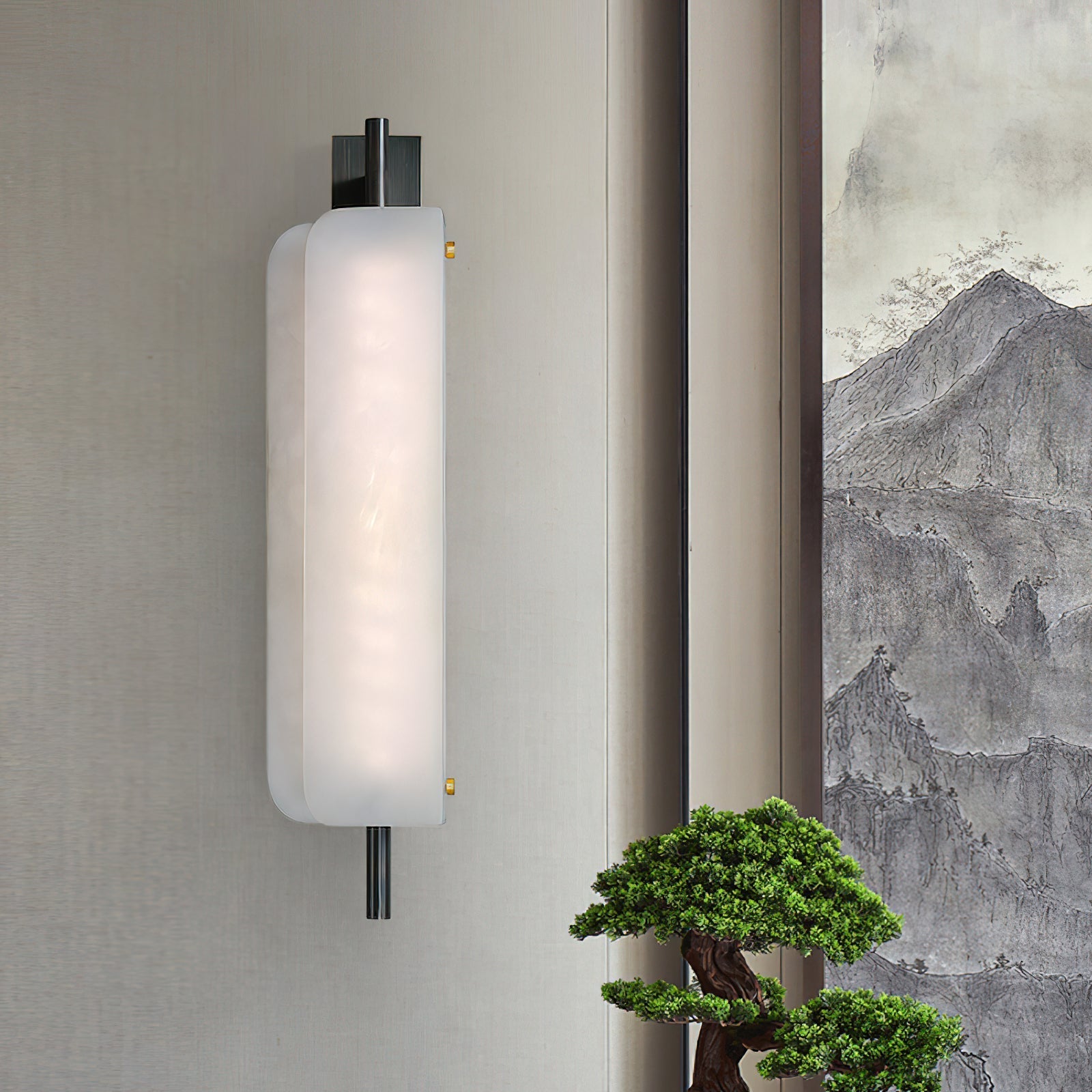 Alabaster Arc Wall Lamp