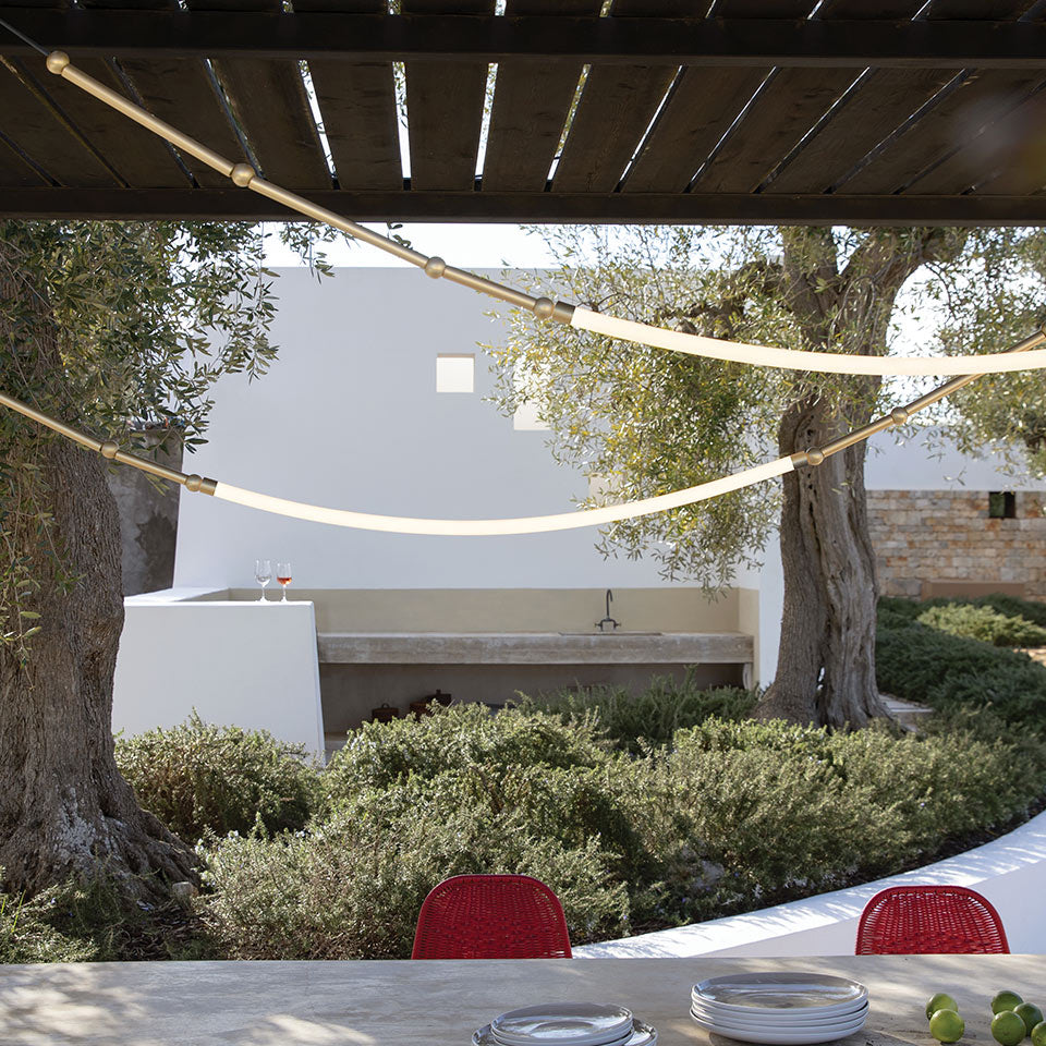 Alabaster Cascade Ring Chandelier - view 2