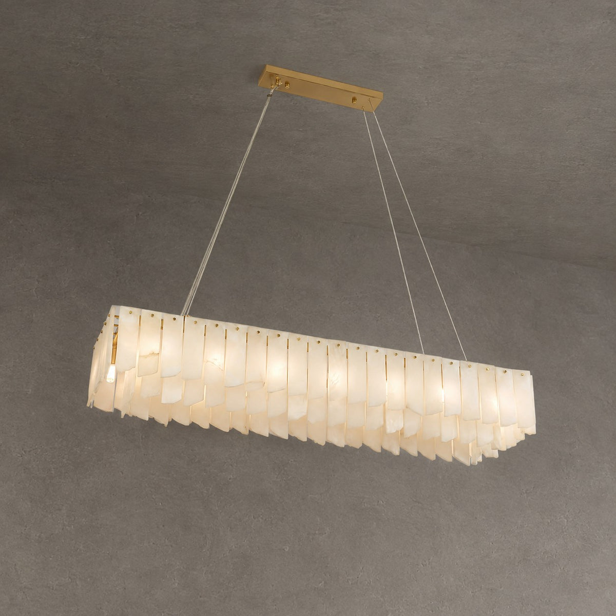 Alabaster Cascade Tiered Chandelier