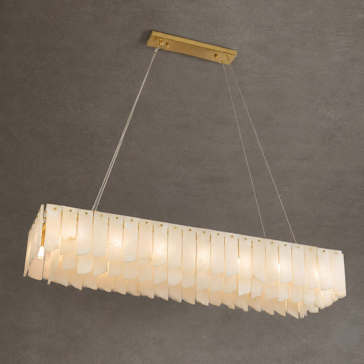 Alabaster Cascade Tiered Chandelier