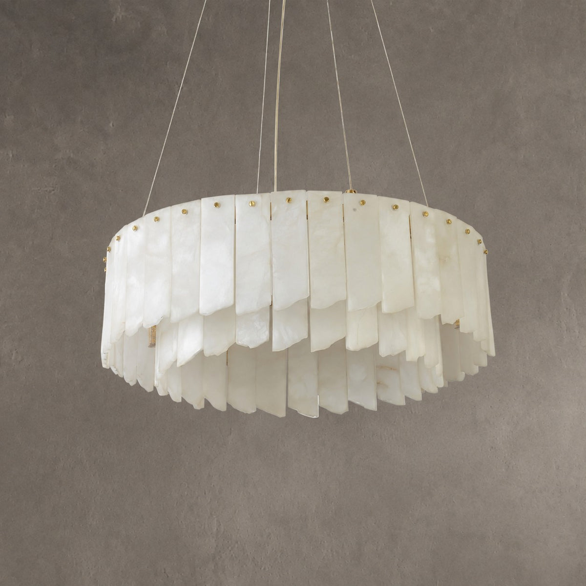 Alabaster Cascade Tiered Chandelier