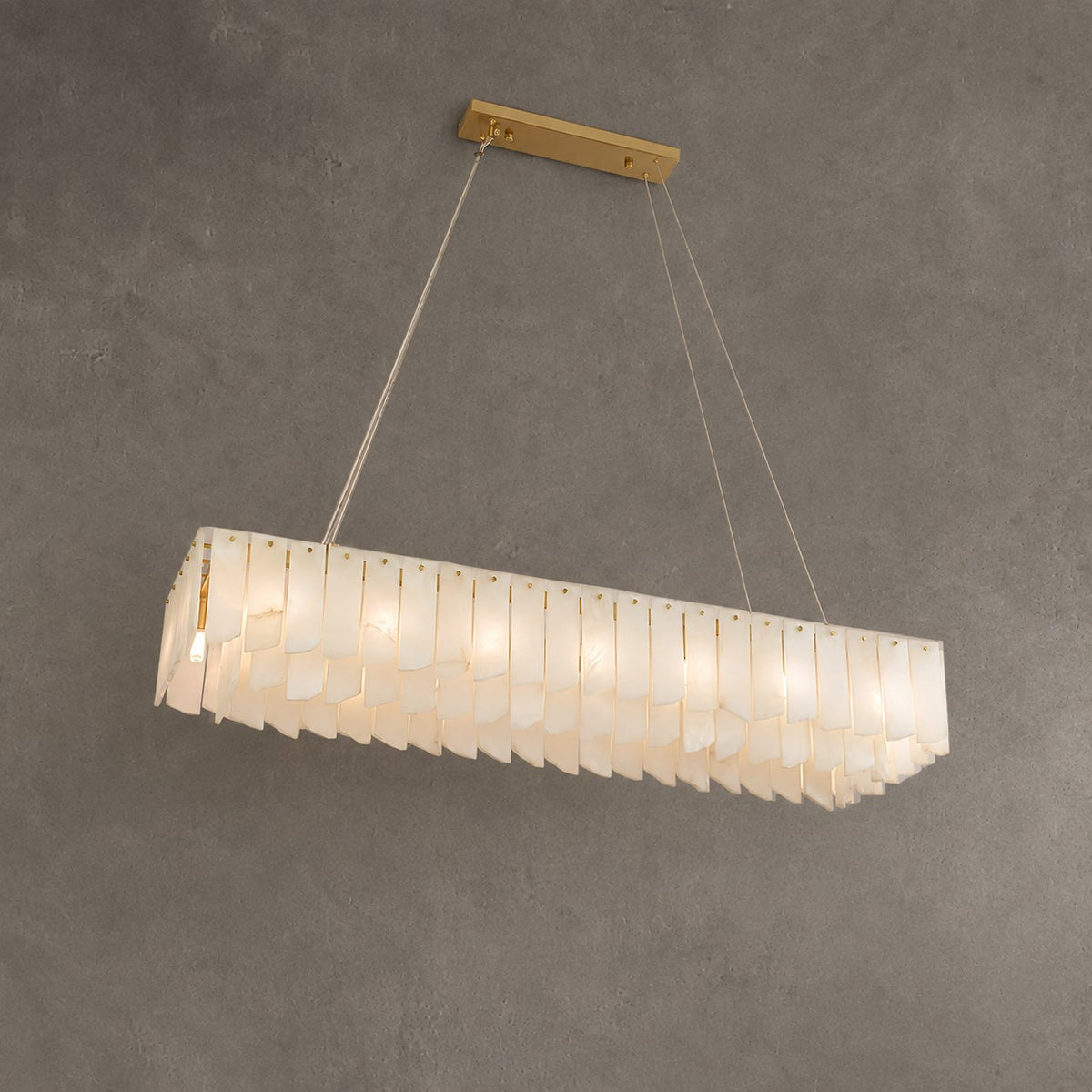 Alabaster Cascade Tiered Chandelier