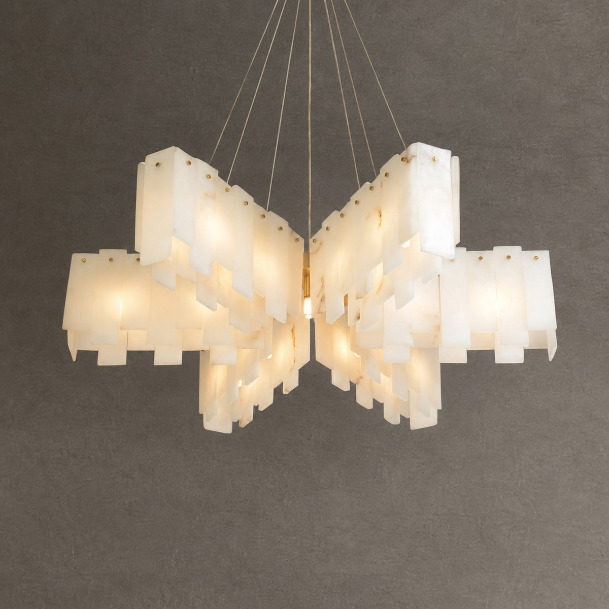Alabaster Cascade Tiered Chandelier