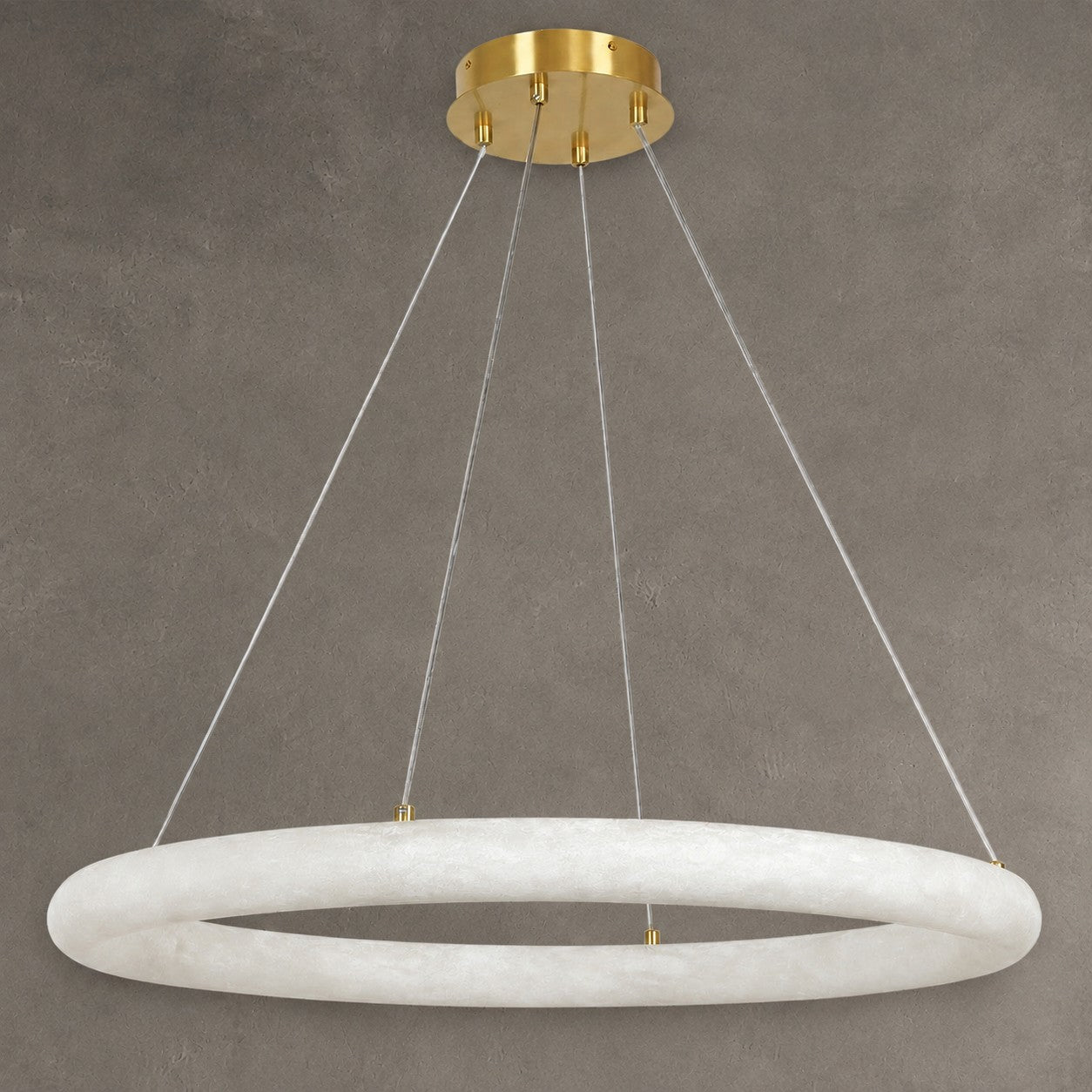 Alabaster Globle Round Chandelier