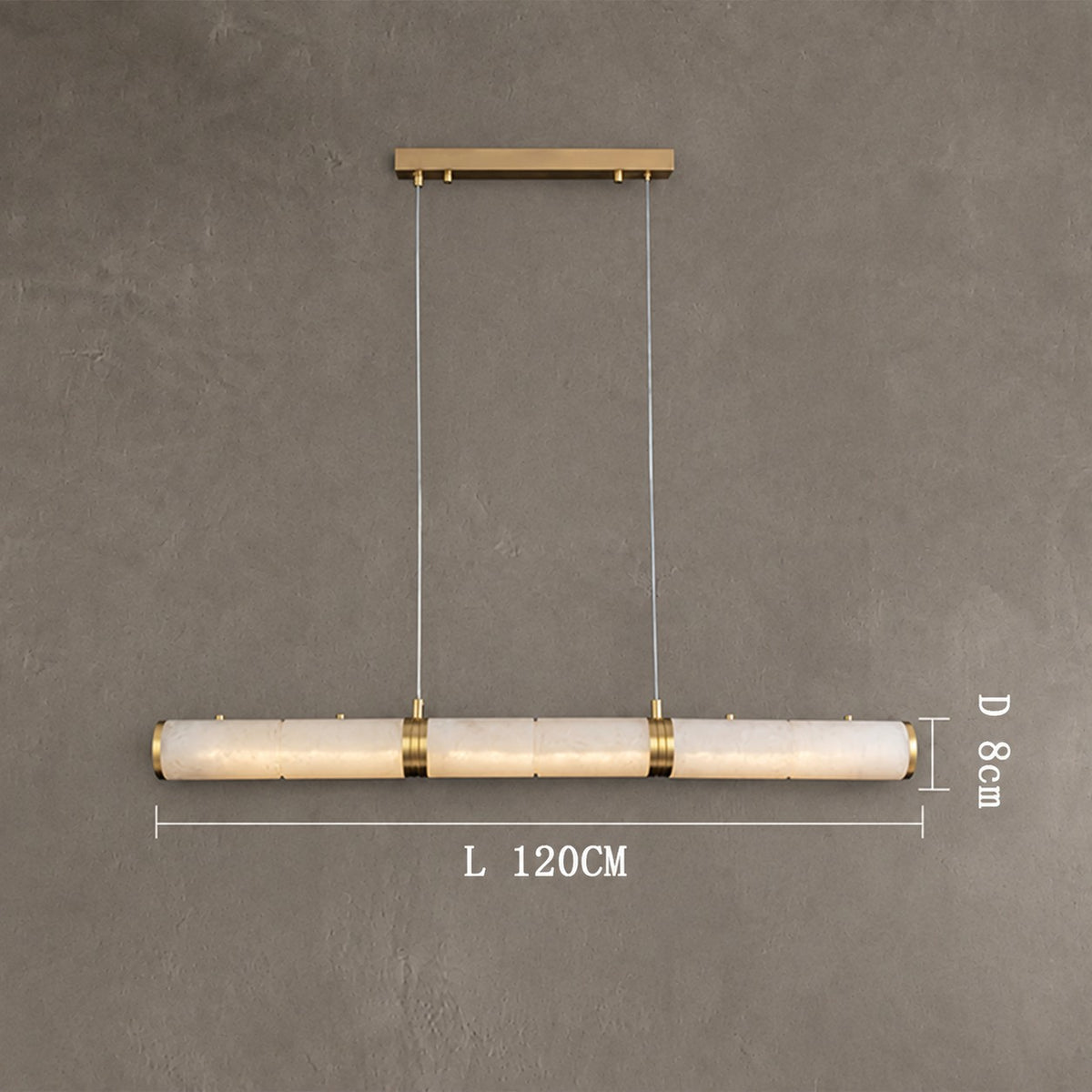Alabaster Magnificence Art Linear Chandelier