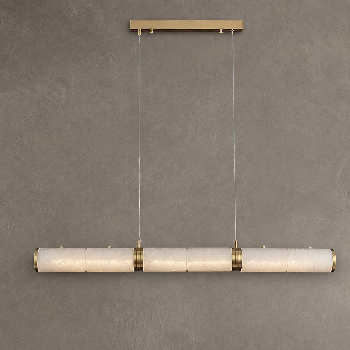 Alabaster Magnificence Art Linear Chandelier