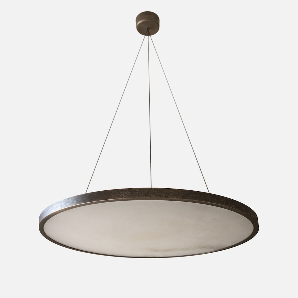 Alabaster Porthole Ring Chandelier