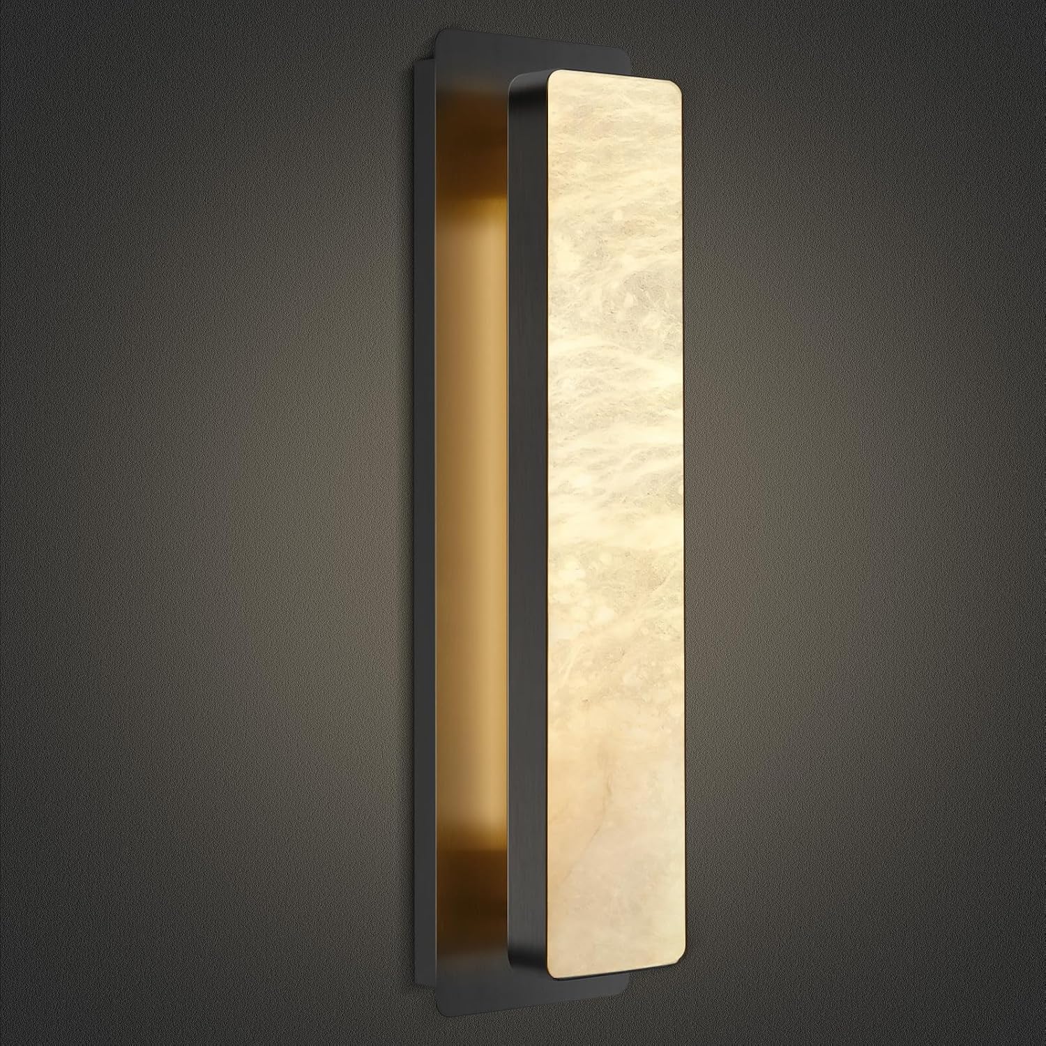Alabaster Rectangle Wall Sconces 20" - view 8