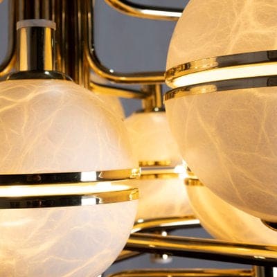 Alabaster Suspension Chandelier