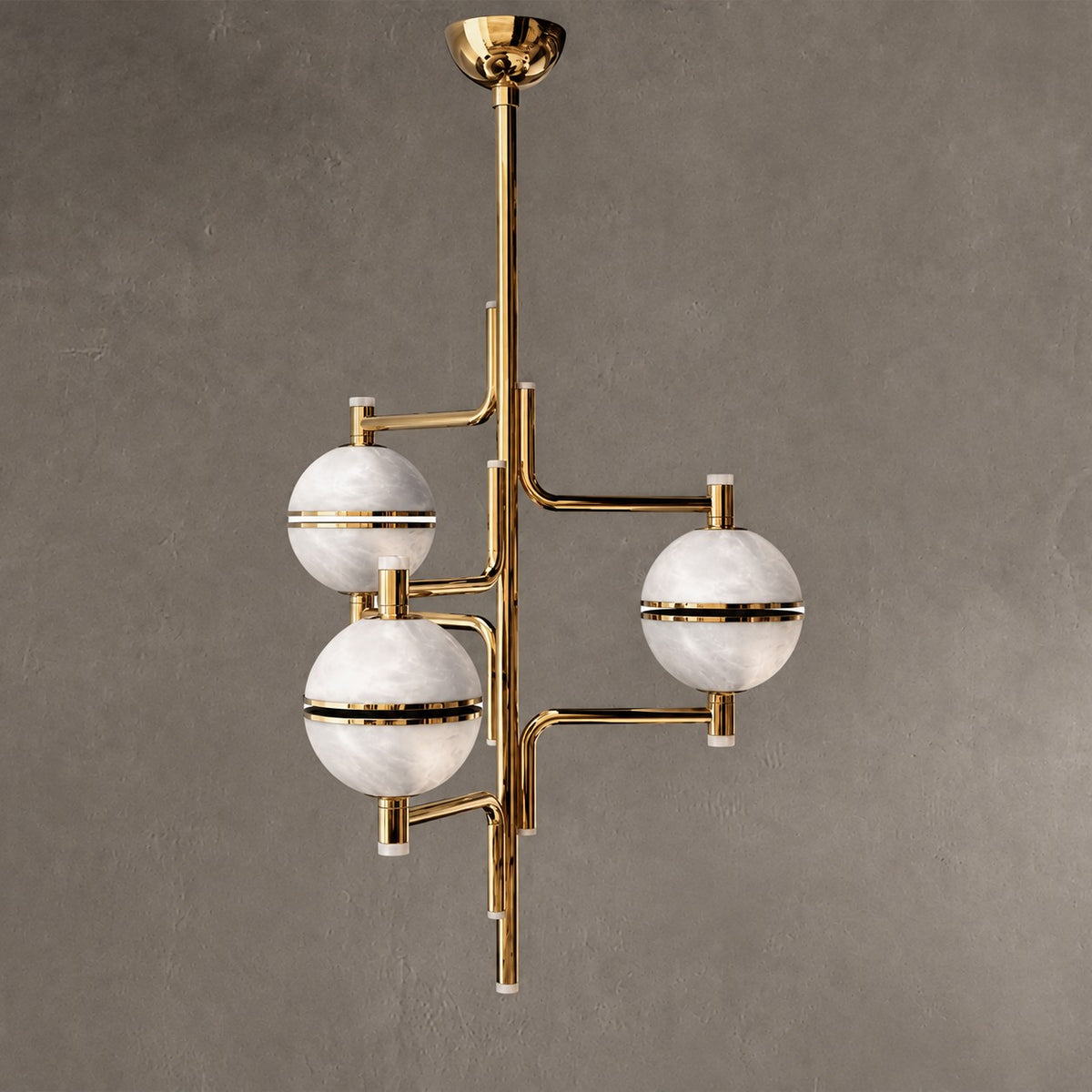 Alabaster Suspension Chandelier