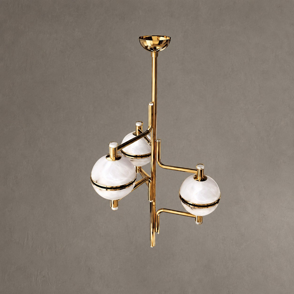 Alabaster Suspension Chandelier