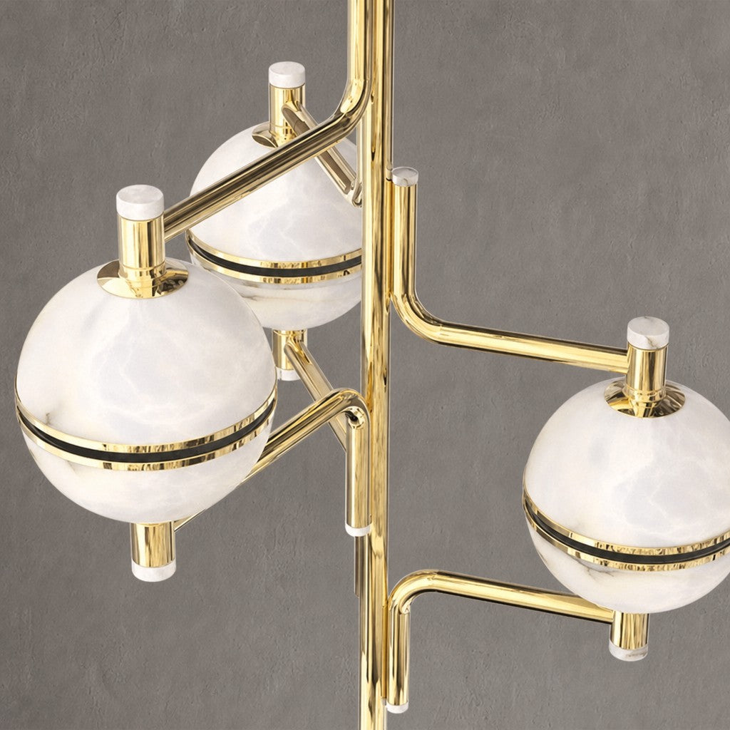 Alabaster Suspension Chandelier