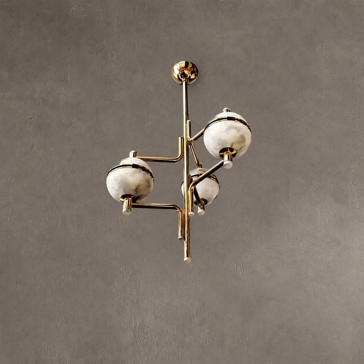 Alabaster Suspension Chandelier