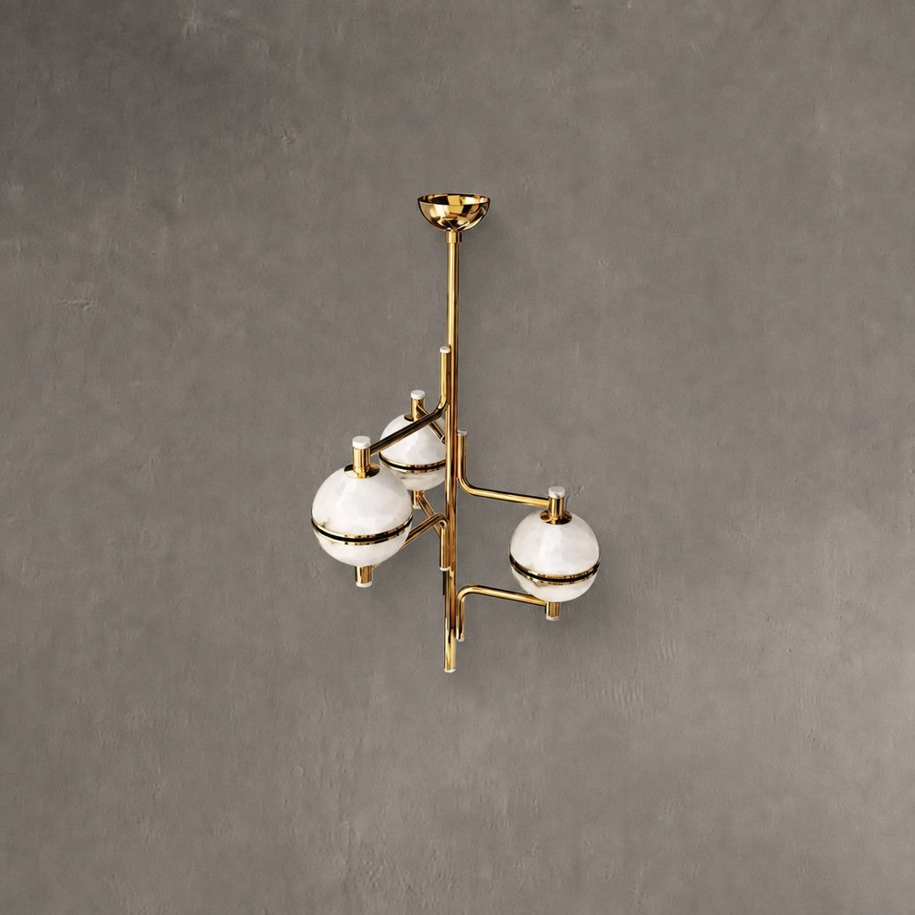 Alabaster Suspension Chandelier