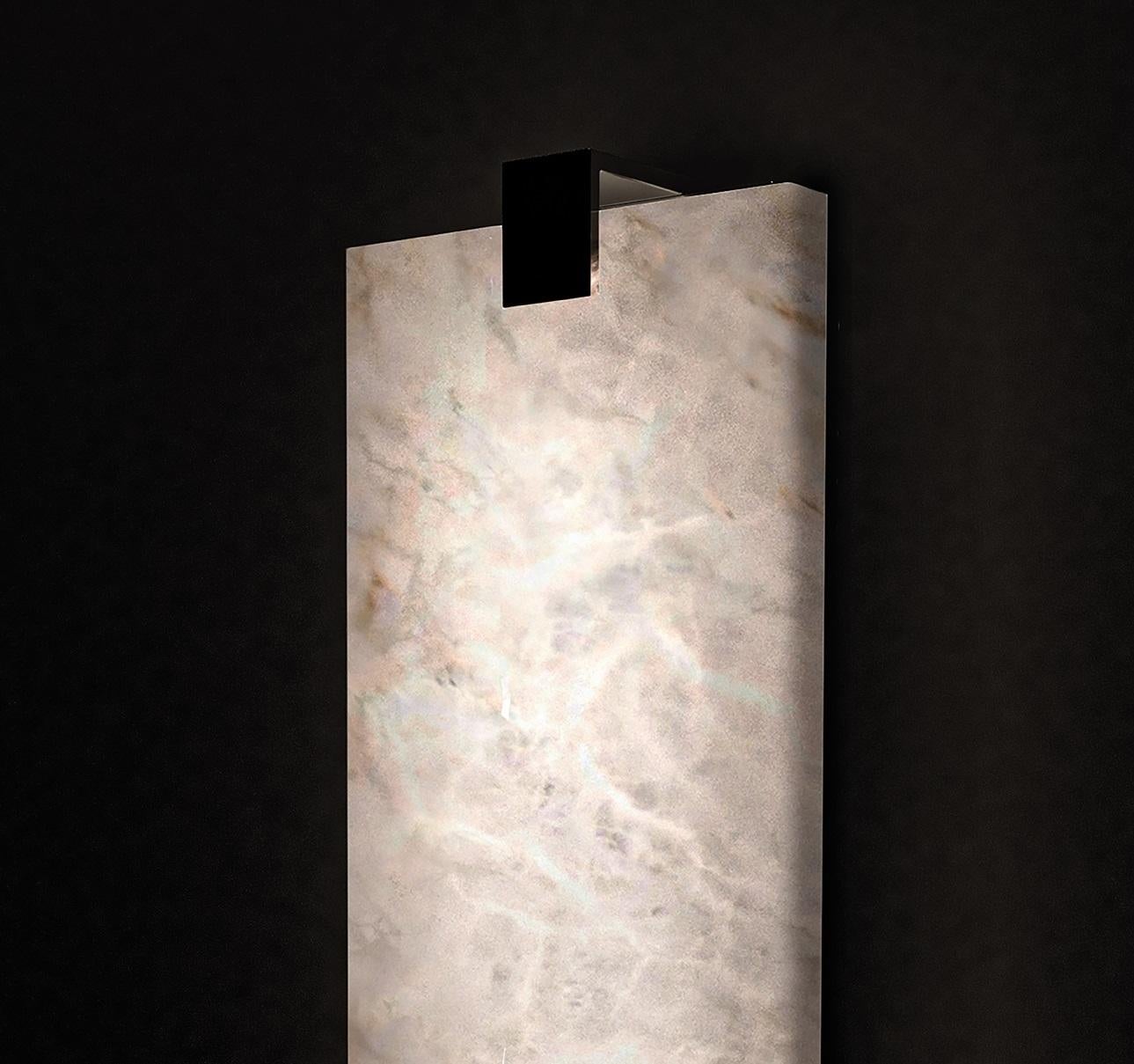 Alabaster Tapered Wall Sconce 20"H - view 3