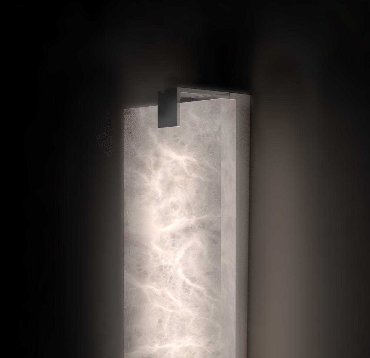 Alabaster Tapered Wall Sconce 20"H - view 7