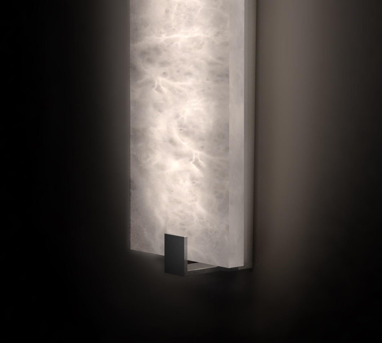Alabaster Tapered Wall Sconce 20"H - view 10