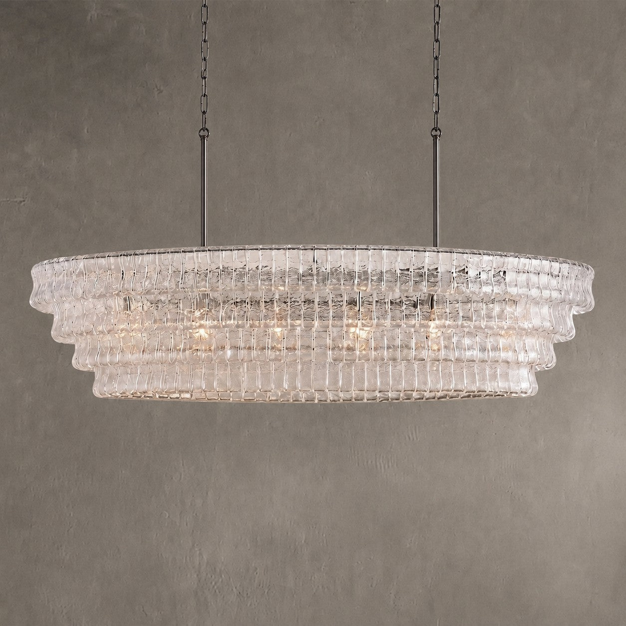Ghiaccio Oval Chandelier