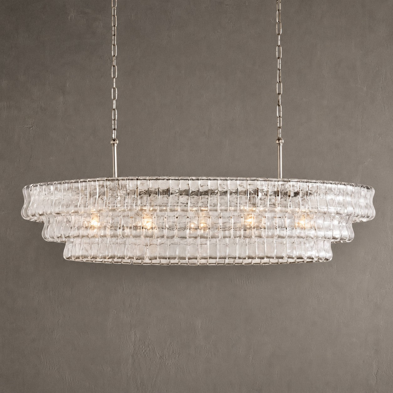 Ghiaccio Oval Chandelier