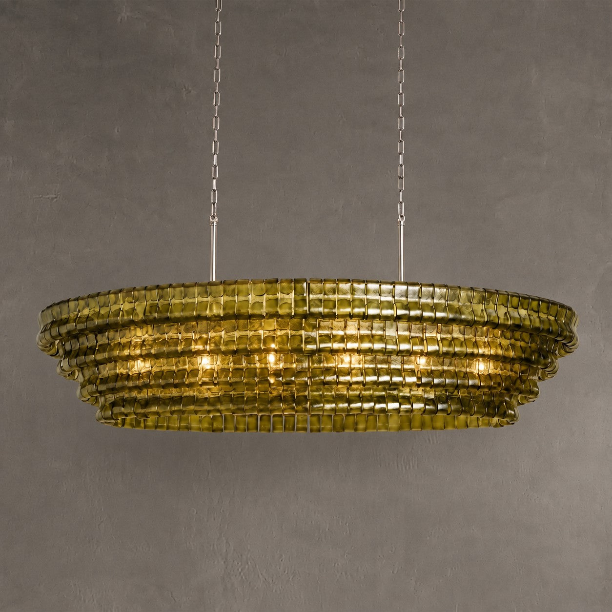 Ghiaccio Oval Chandelier