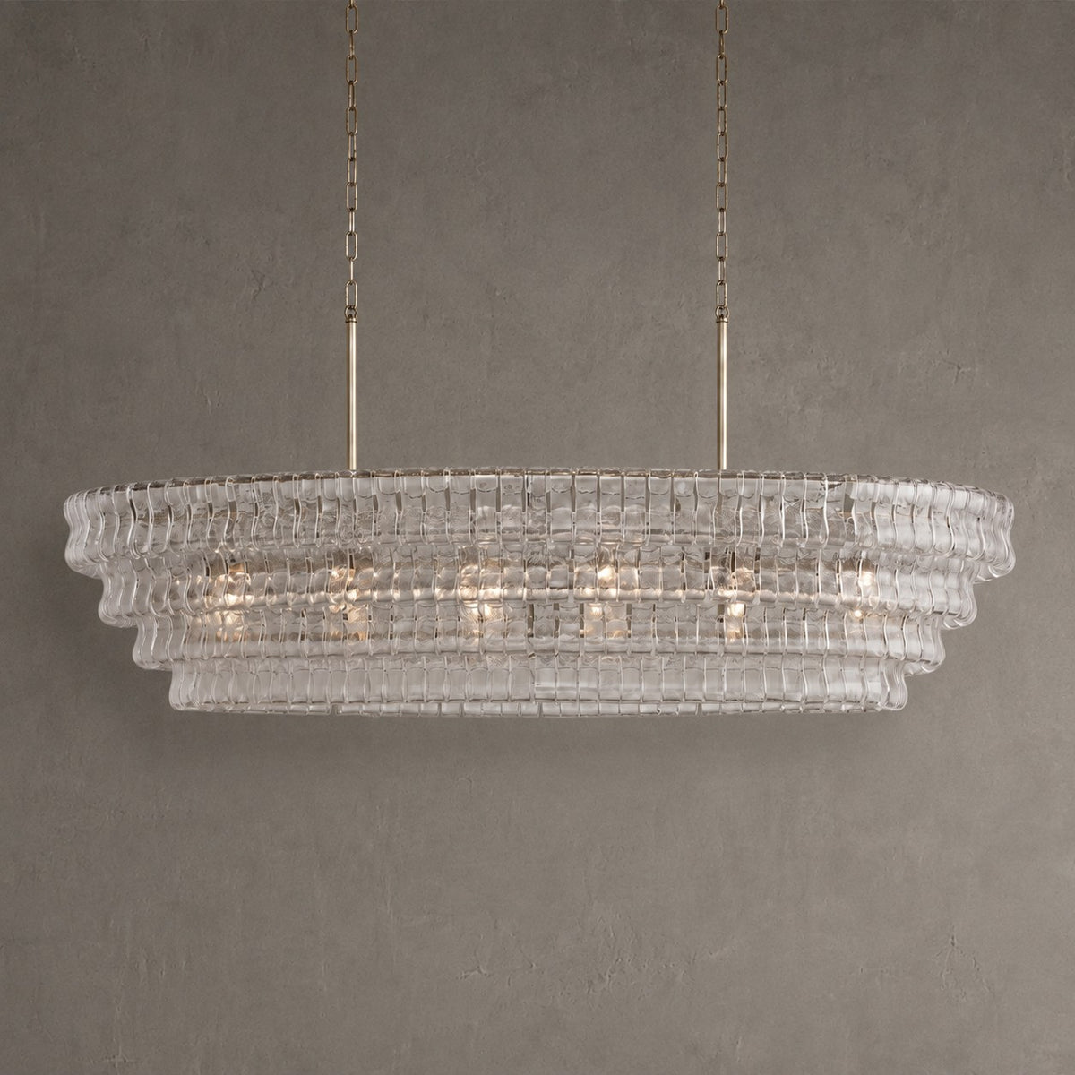 Ghiaccio Oval Chandelier
