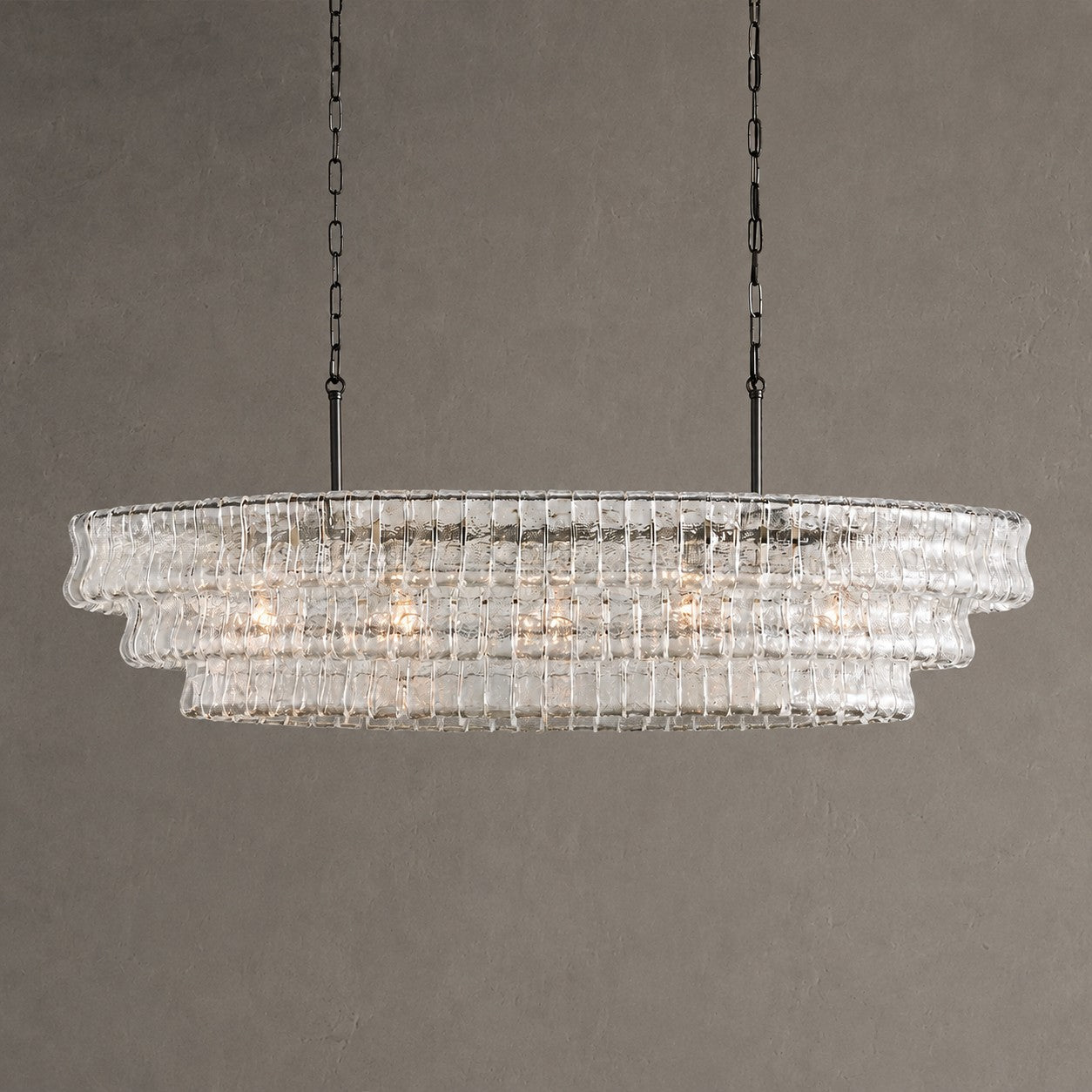 Ghiaccio Oval Chandelier