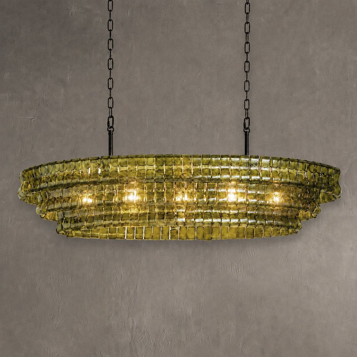 Ghiaccio Oval Chandelier