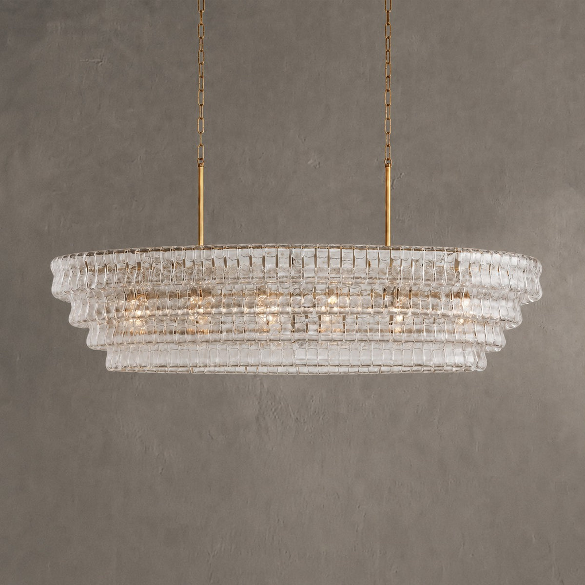 Ghiaccio Oval Chandelier