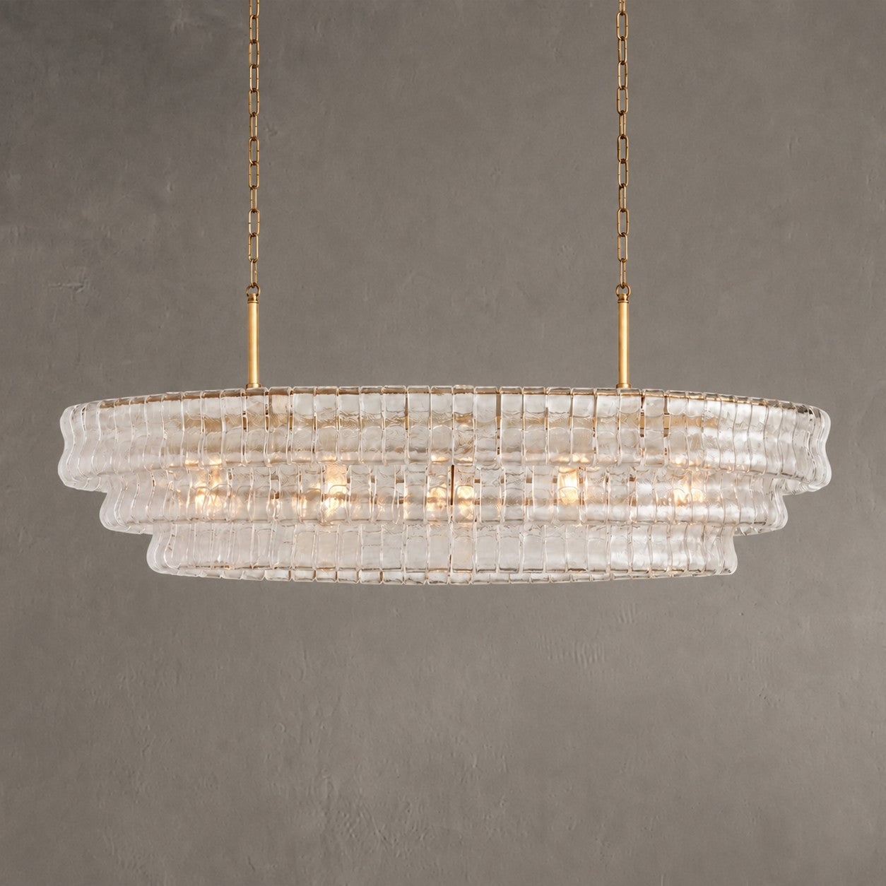 Ghiaccio Oval Chandelier