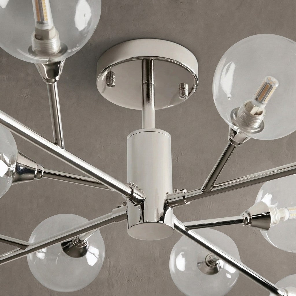 Apollo Moder Glass Ball Flushmount 20''36''47''