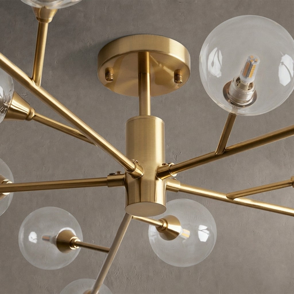 Apollo Moder Glass Ball Flushmount 20''36''47''