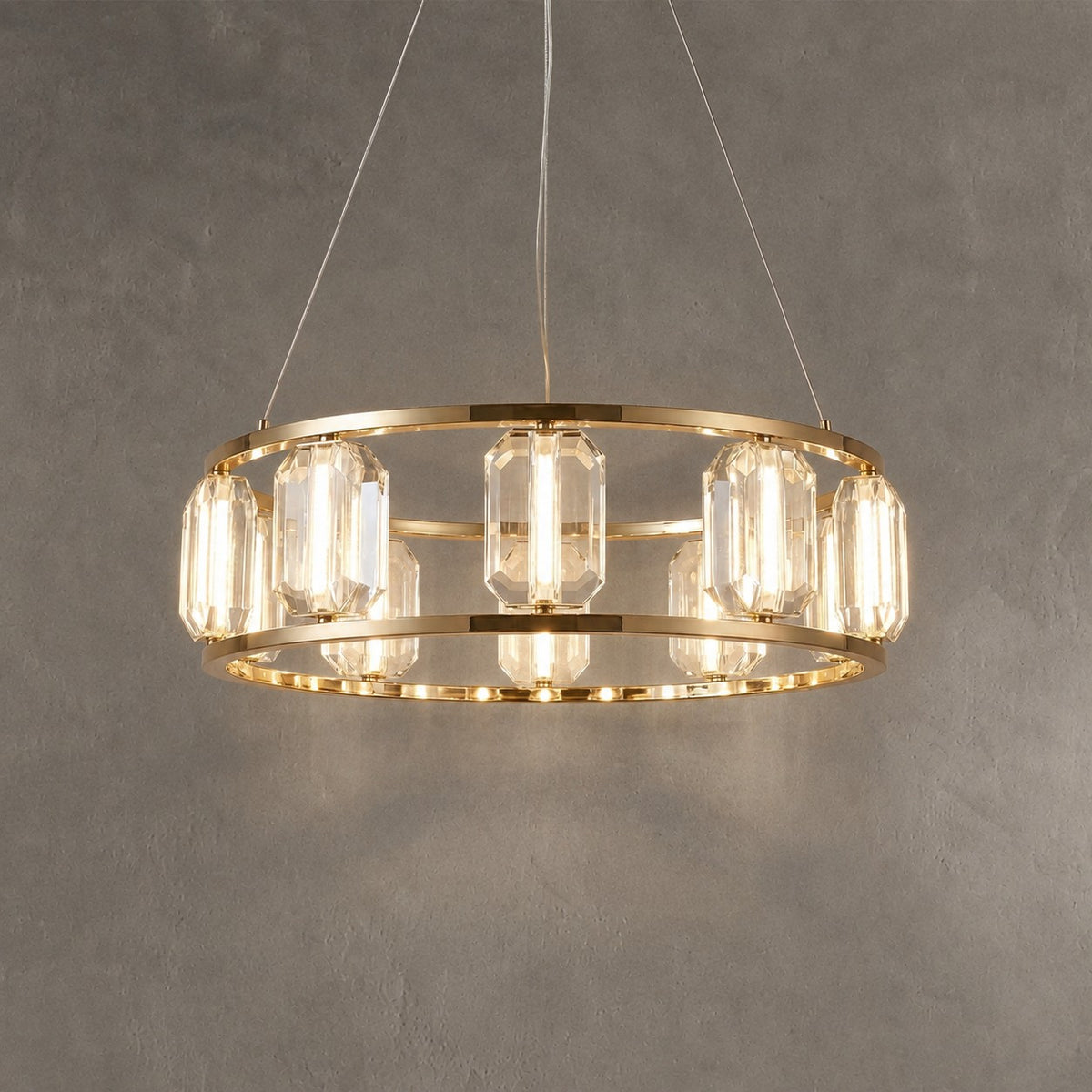 Arcus Contemporary Crystal Chandelier