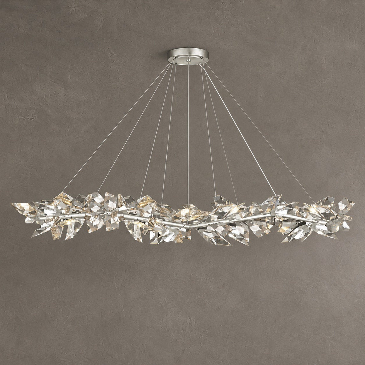 Art Handcrafted 1/2/3-tier Diamond-cut Crystal Chandelier