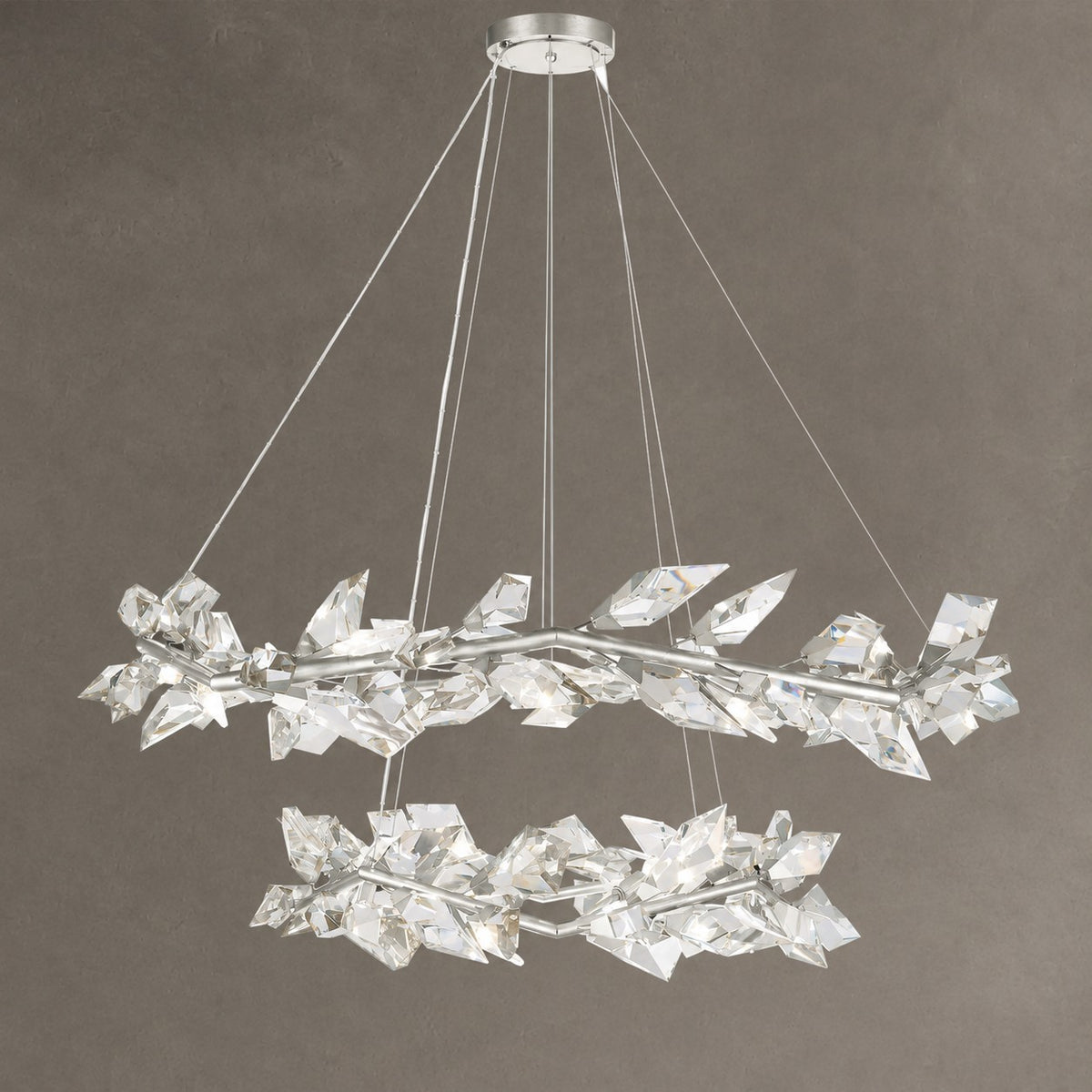 Art Handcrafted 1/2/3-tier Diamond-cut Crystal Chandelier