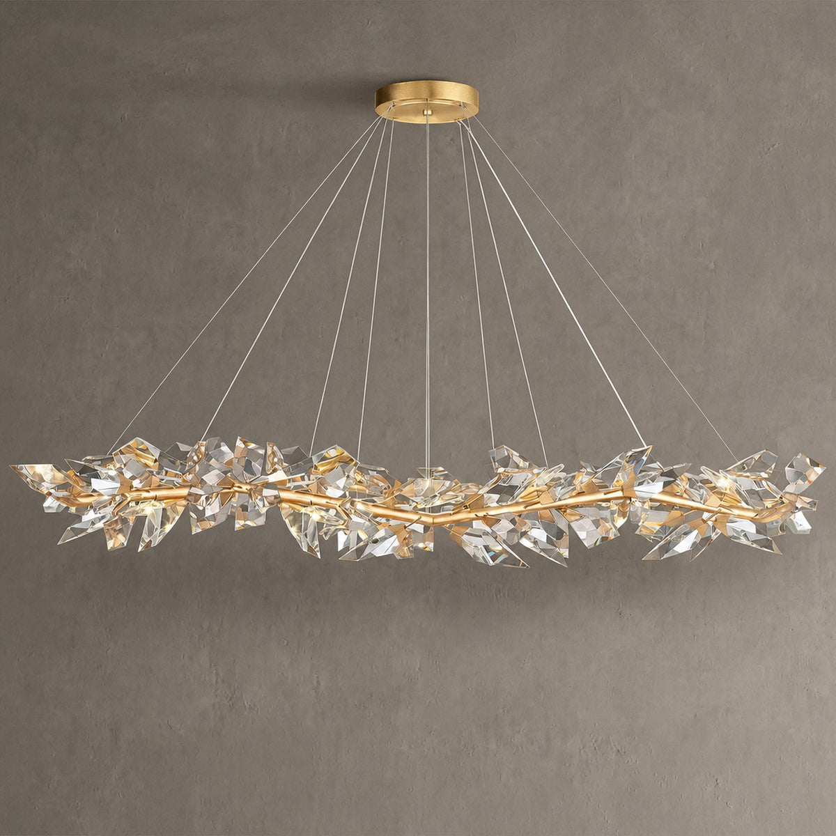 Art Handcrafted 1/2/3-tier Diamond-cut Crystal Chandelier