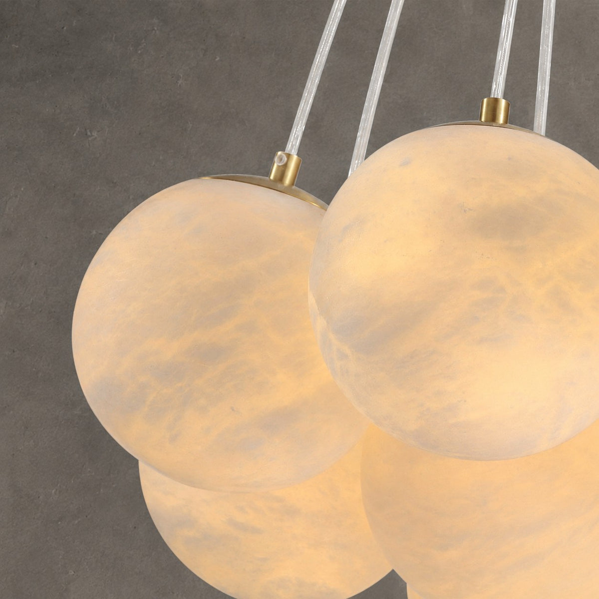 Aspen Alabaster 19 Light Chandelier 33.5"