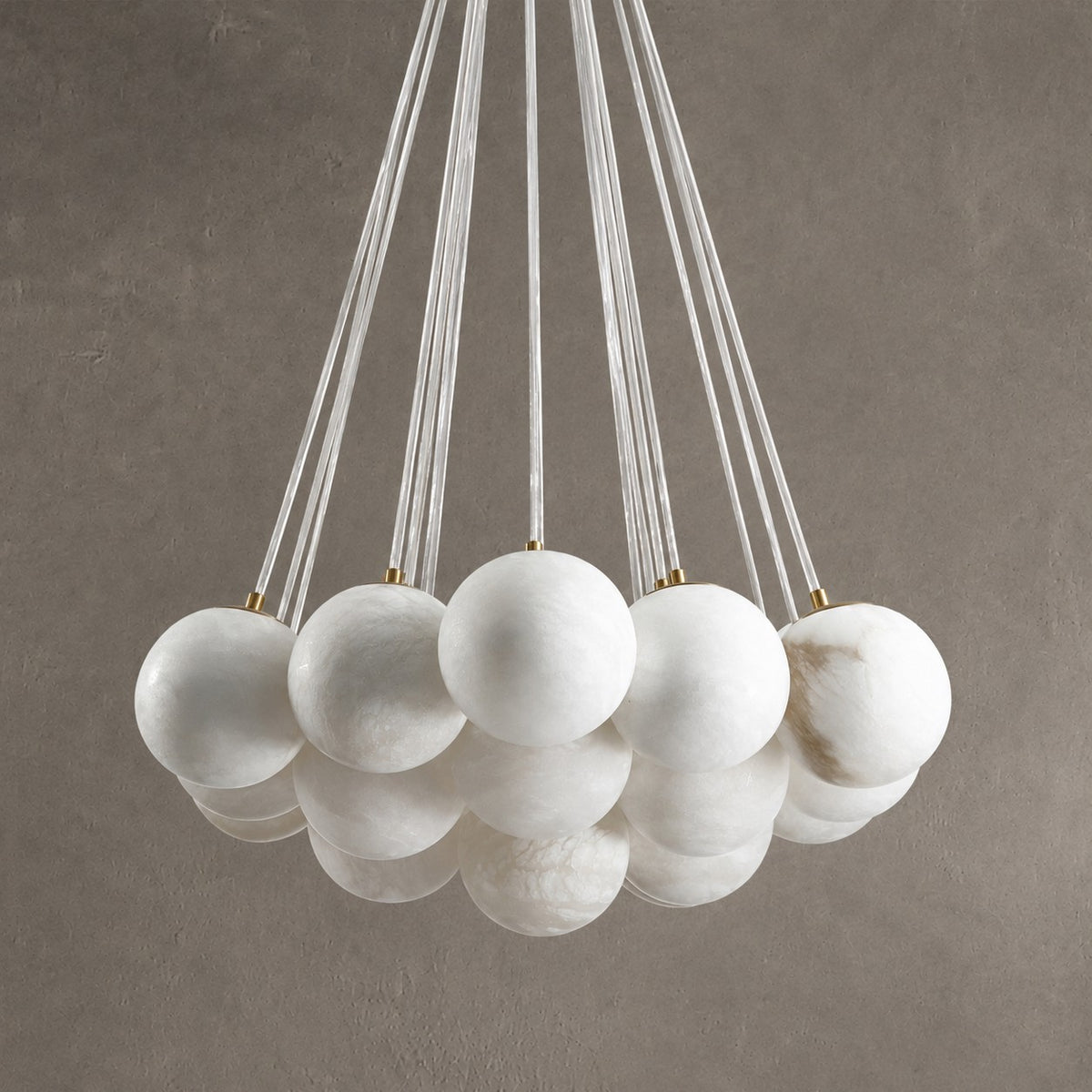 Aspen Alabaster 19 Light Chandelier 33.5"