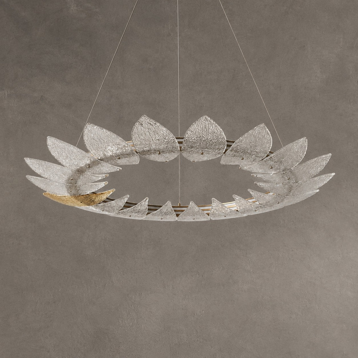 Aster Modern Glass Ring Chandelier