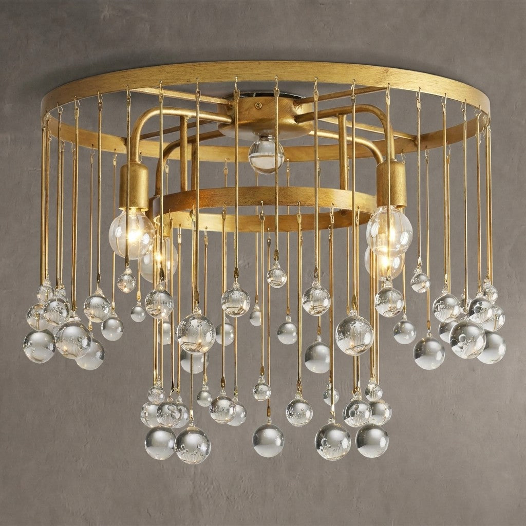 Aubrey Crystal Ball Flushmount