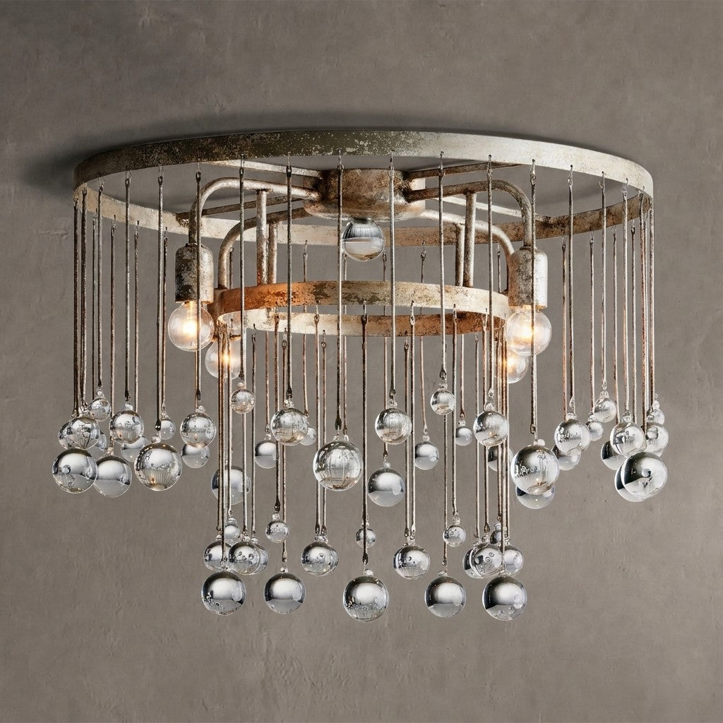 Aubrey Crystal Ball Flushmount