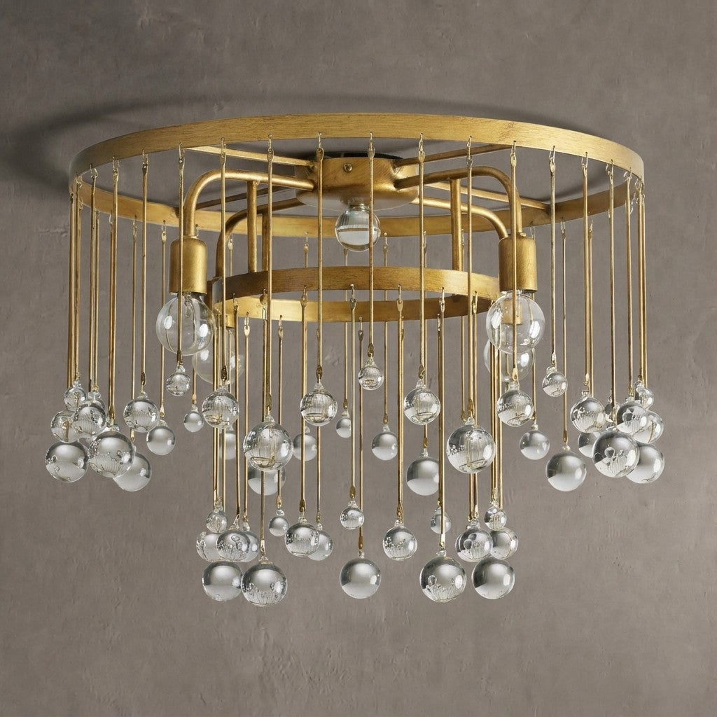 Aubrey Crystal Ball Flushmount